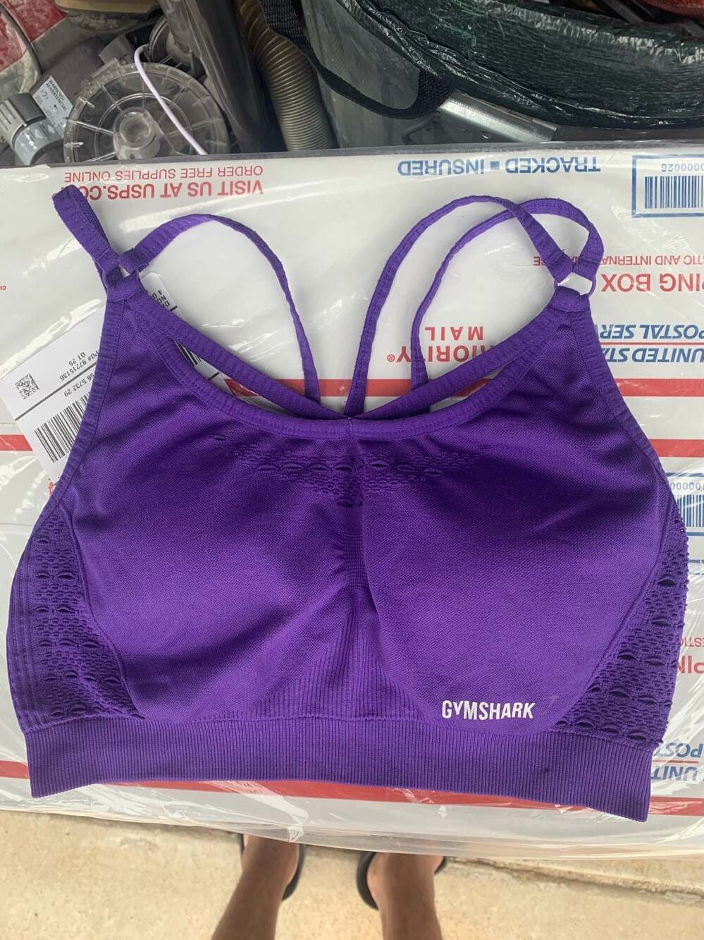 Gymshark Energy+ Seamless Sports Bra Purple